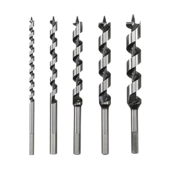 Lot De 5 Forets à Bois à Queue Hexagonale AGT - Référence NX5448, Neuf Sous Blister