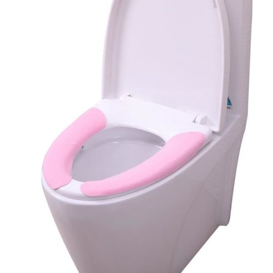 Lot De 12 Paires De Housses Chauffantes Pour Siège De Toilette - Flanelle Adhésive, Lavables Et Réutilisables