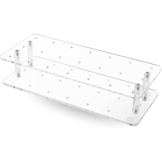 Ywchoshe 9 Pièces Présentoir En Acrylique Noir, Supports D'affichage De Bijoux, Pour Figurines, Buffets, Bijoux, Cupcakes, Desserts, Cosmétiques, Présentoirs à Bijoux