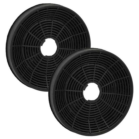 2 Filtres à Charbon Actif Pour Hottes Klarstein Victoria/DeLorean - Diamètre 17.5 Cm, Remplacement Référence 10033740