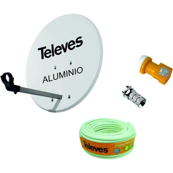 Kit De 4 Adaptateurs Antenne TV En Zinc Nickelé - Connexions Mâle/femelle - Compatible Câbles TV Standards, Maison, Salon