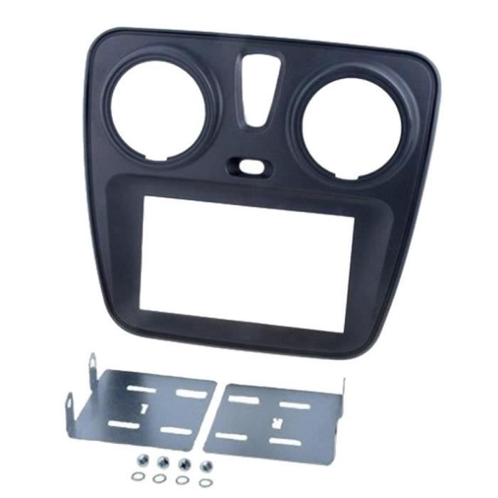 Kit Facade Autoradio KA262i compatible avec Dacia Lodgy Dokker Sandero - Noir Mat
