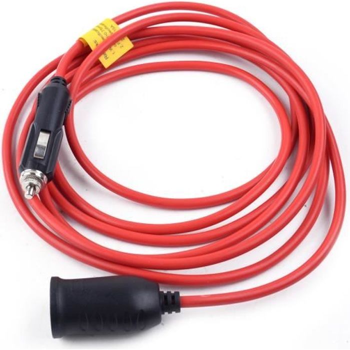3.6M 12 - 24V voiture allume-cigare rallonge câble prise de courant chargeur de prise de courant