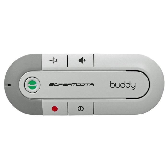 Supertooth Buddy Kit Mains Libres Voiture Bluetooth Blanc