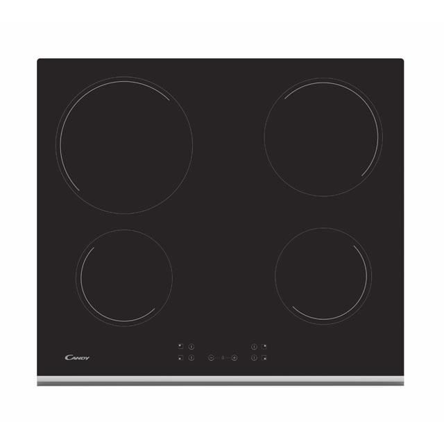 Candy CH64XB, Intégré, Plaque avec zone à induction, Verre-céramique, Noir, 1200 W, 1200 W