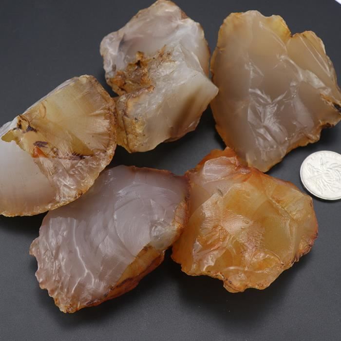5pcs grande taille - Silex naturel de survie dans la nature, outil de feu, pierre de feu, outil d'extérieur,