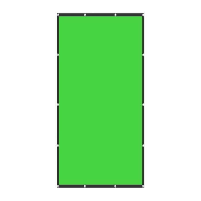 DAMILY® Fond Tissu de fond photo rideau de fond vert uni 150*300cm