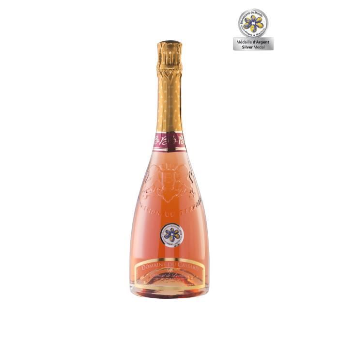 Crémant de Bordeaux Rosé Domaine du Cassard- Médaille d'Argent au Concours de l’effervescent du Monde