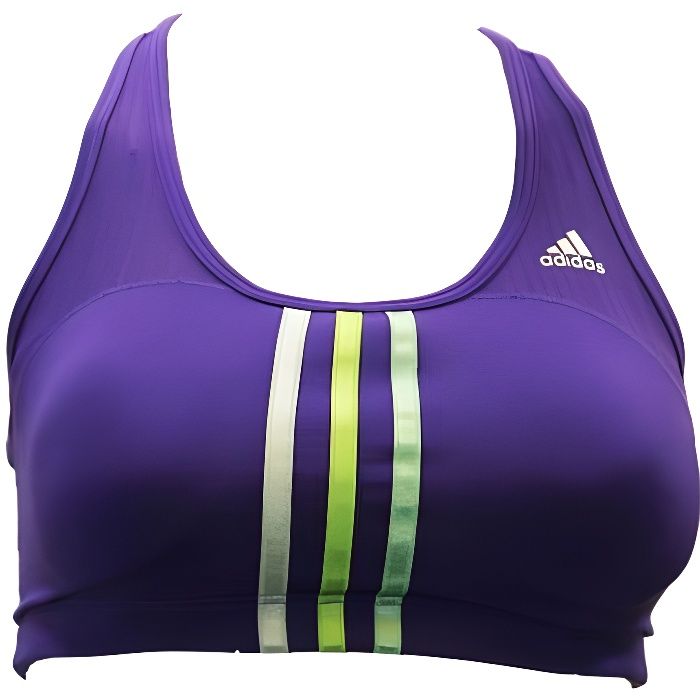 Adidas CCT 3S PD BRA Brassiere Sport Femme Violet