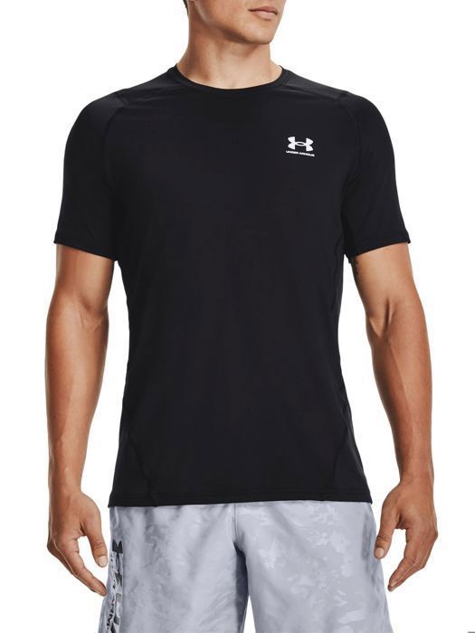 Maillot Under Armour ajusté à manches courtes - noir/blanc - 3XL