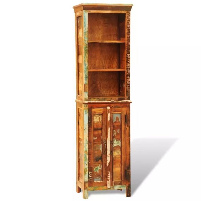 Bibliothèque en bois recyclé style vintage
