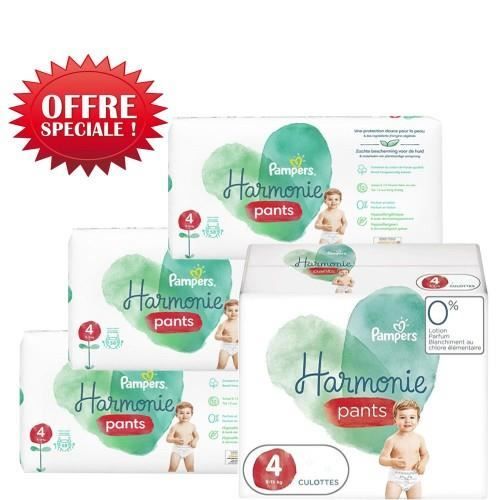 290 Couches Pampers Harmonie Pants taille 4