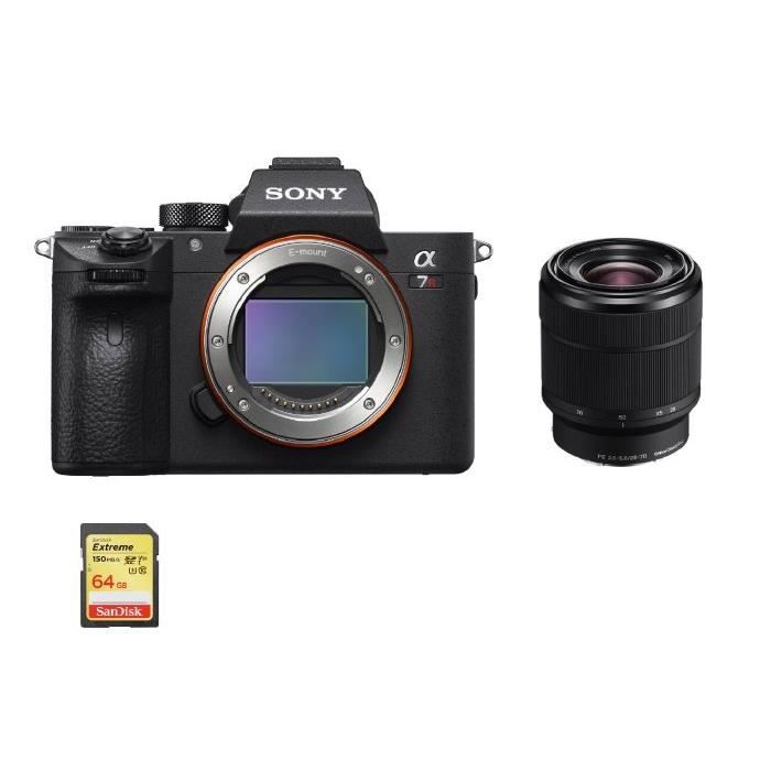 SONY A7R III + SEL 28-70MM F3.5-5.6 OSS + Carte SD de 64 Go