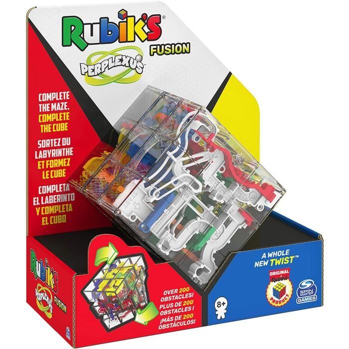 PERPLEXUS - Rubik’s 3x3 - 6055892 - Labyrinthe Parcours 3D - Jeu d'Action et de Réflexe - Jouet Enfant 8 Ans et +