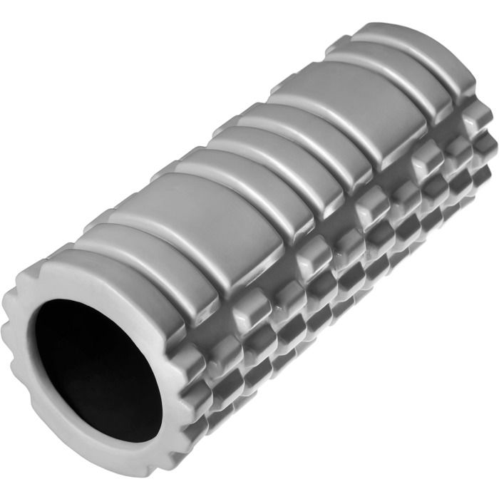 TECTAKE Rouleau de Massage Foam Roller Fitness Sport en Mousse EVA Gris
