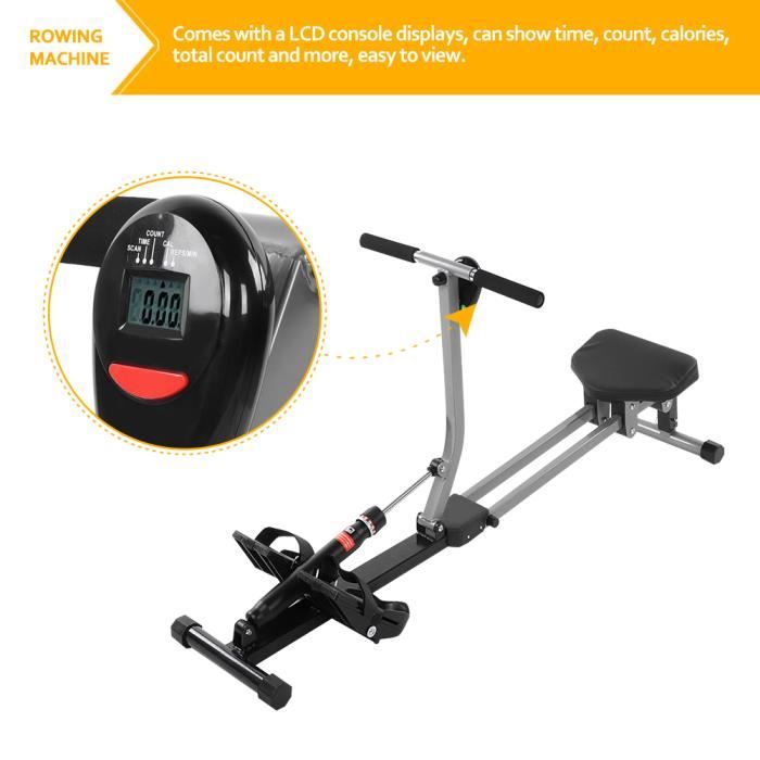 VGEBY® Rameur d'appartement - charge max. 120kg Pour fitness et cardio training