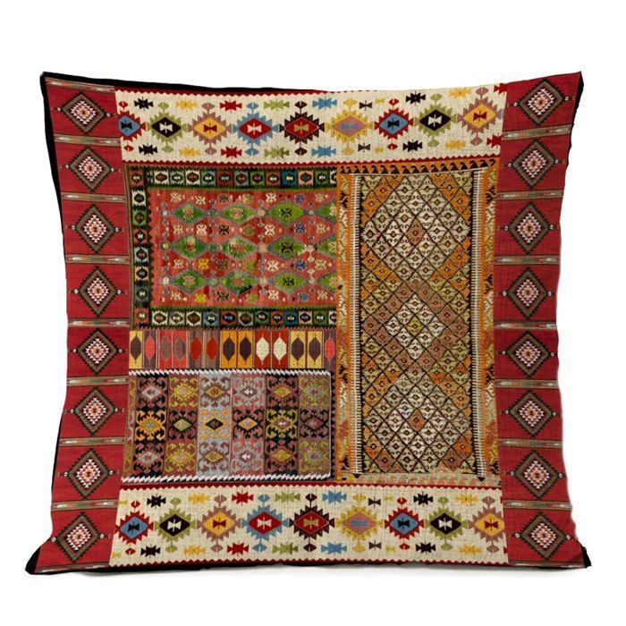 Coussin de chaise,Taie d'oreiller décorative pour canapé,tapis persan