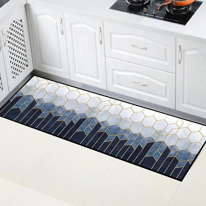 Peinture Zerbino Design 3 Gufi - 40x80 Cm - Antiscivolo, Riscaldabile A Pavimento, 100% Poliammide