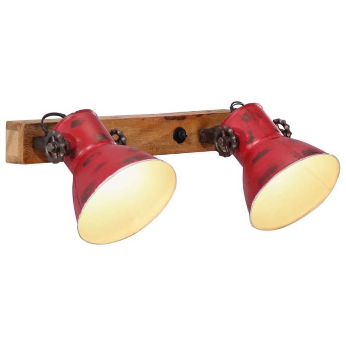 vidaXL Lampe murale 25 W rouge délavé 45x25 cm E27 lampe applique murale applique murale pour salon luminaire 371824