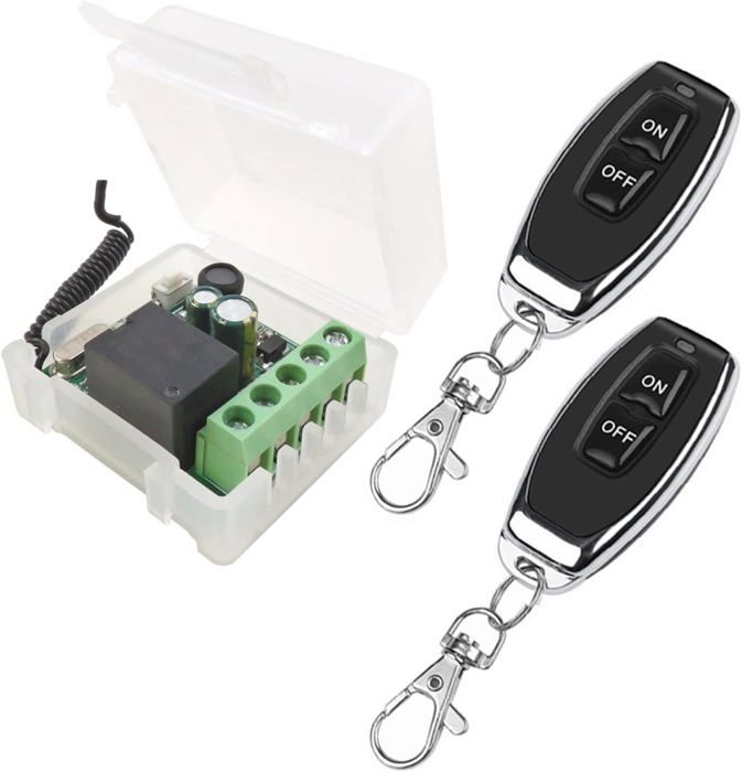 Interrupteur Télécommande Sans Fil AC180-240V 1000W - RF Marche/Arrêt 4 Voies MR704