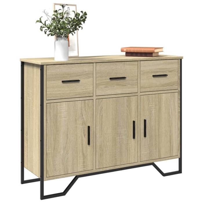 vidaXL Buffet chêne sonoma 97x325x745 cm bois dingénierie 848560