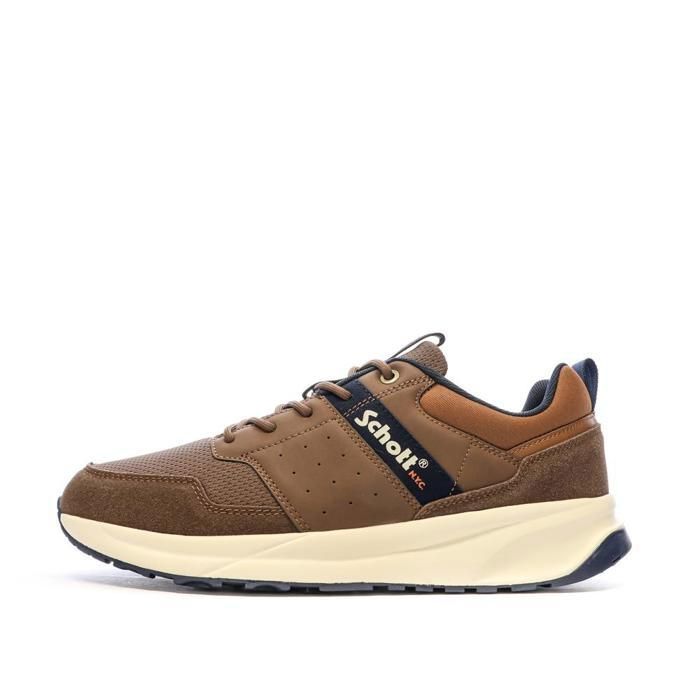 Schott Baskets Marron Homme Schott Fugio Cognac