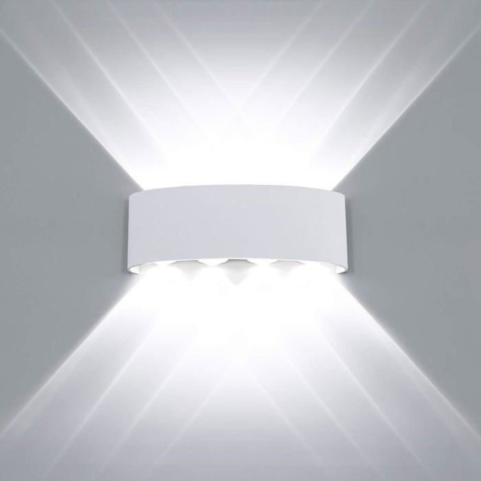 Moderne LED Plafonnier Étanche En Aluminium Applique Murale Rondelle Lumière Intérieur Extérieur Couloir Couloir Couloir 8w Blanc
