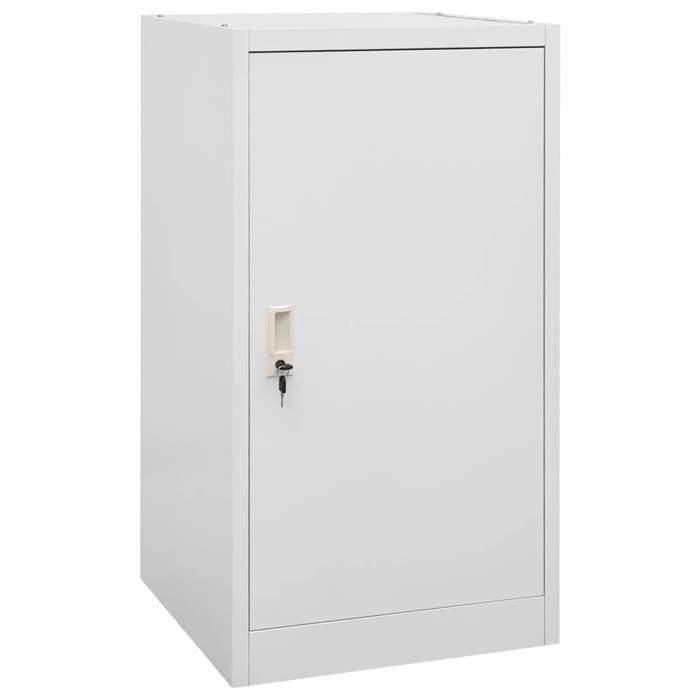 BEAU Armoire à selles Gris clair 53x53x105 cm Acier - Contemporain Design 2025 536462371664