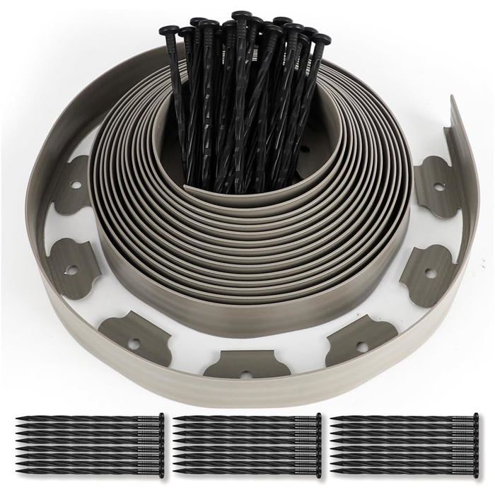 Bordurette De Jardin Marron Terracotta 10m Avec Piquets D’ancrage| ID