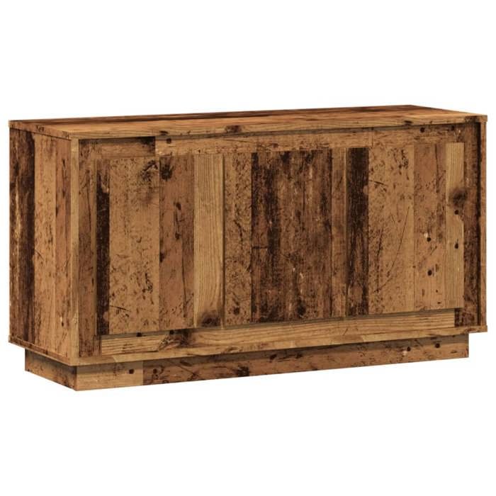Enfilade/Bahut/Vitrine - Rustique - Buffet vieux bois 102 x 35 x 55 cm bois dingénierie @816946