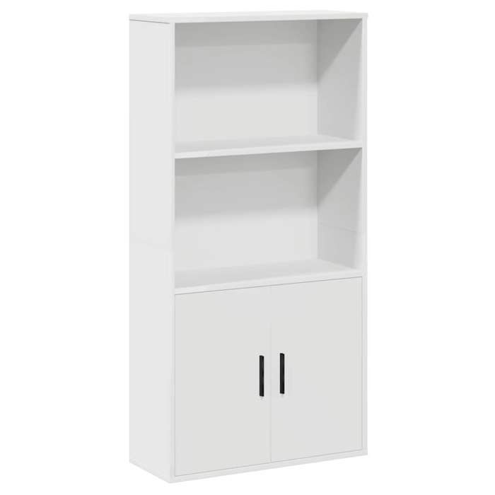Bibliothèque/Meuble Étagère contemporain blanc 60x24x120 cm bois dingénierie（6596073）ZKY