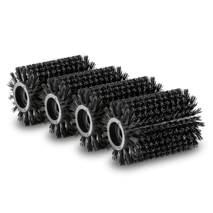 Lot de 4 brosses rouleau pour sols en pierre pour PCL 6