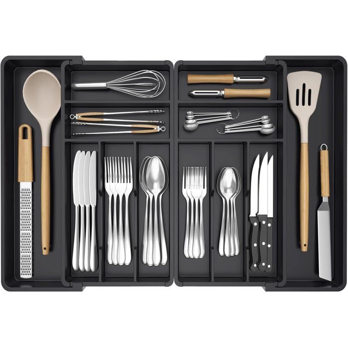 Lifewit Grand porte-ustensiles de cuisine, organiseur de tiroir Lifewit Grand porte-ustensiles de cuisine, organiseur de tiroir