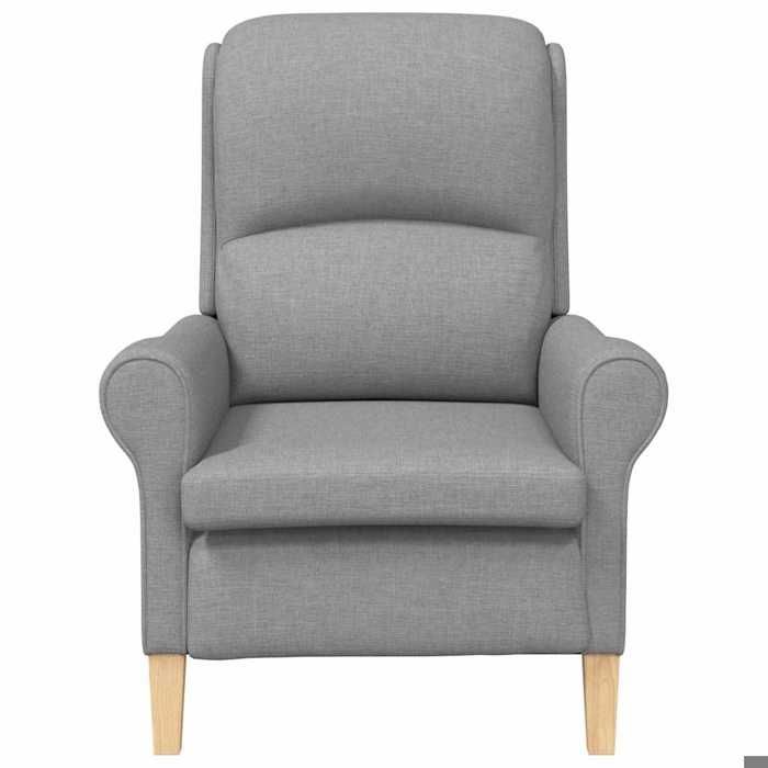 TOP 2026 Chaise Relax - 1 place Fauteuil - Gris clair 76x94x102 cm Tissu Sharpa FF5044