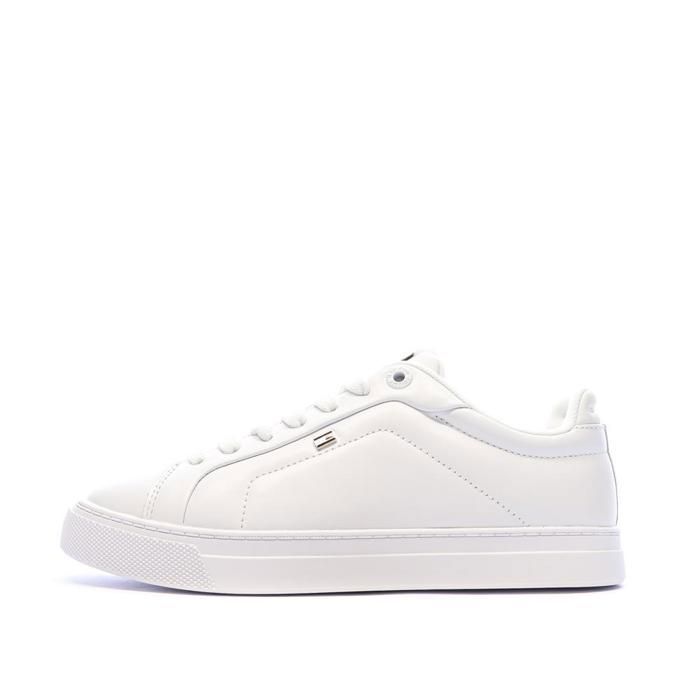 Tommy Hilfiger Baskets Blanches Femme Tommy Hilfiger Icon Court