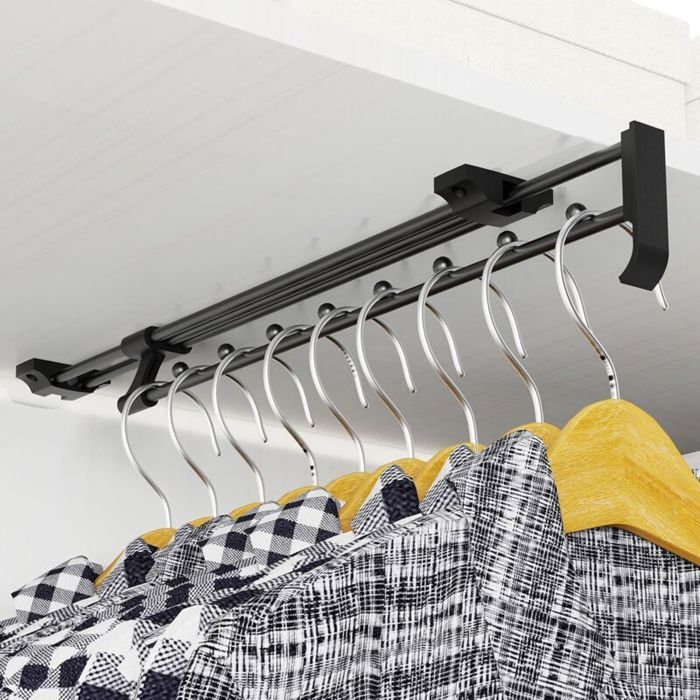 Barre de penderie extensible barre de suspension coulissante pour pantalons 350 mm de long adapté ACCESSOIRES FABRICATION MAISON