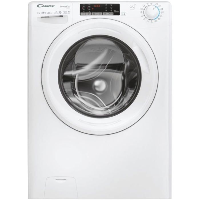 Machine à laver Candy 1400 trmin Wi Fi Démarrage différé Lavage rapide 143044 min