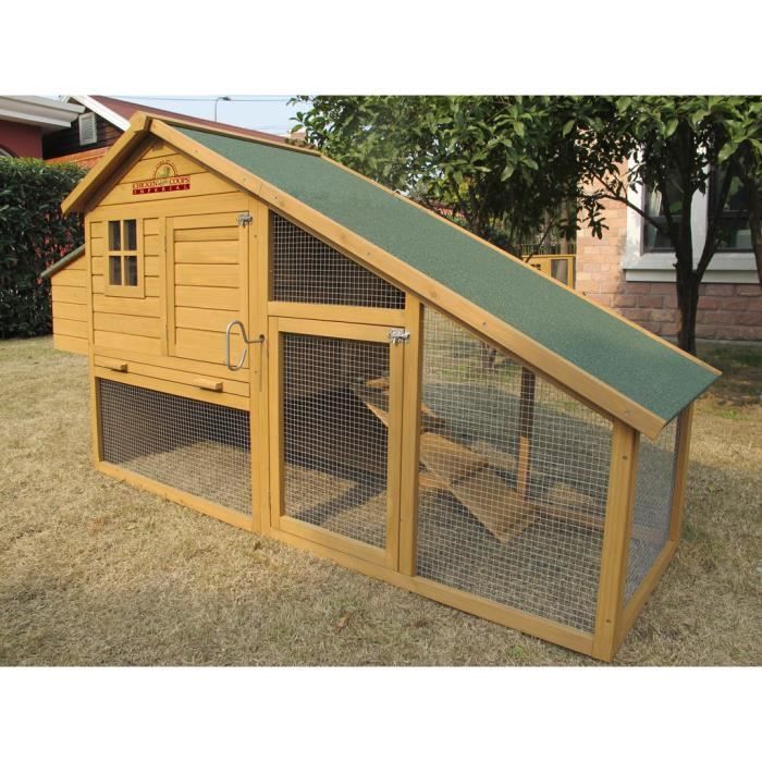 Pets Imperial® Poulailler Clapier en Bois Sandring