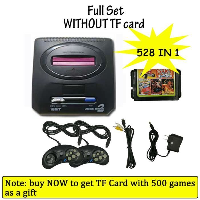 Console de jeu vidéo TV rétro HD sans fil, jeux Genesis MegaDrive, prend en  charge la carte TF et la cartouche, 16 bits, nouveau