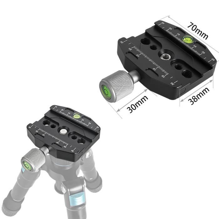 QR50N 2en1Quick Release Clamp Tripod Ball Head Mount Clamp 50mm70mm90mm110mm 14
