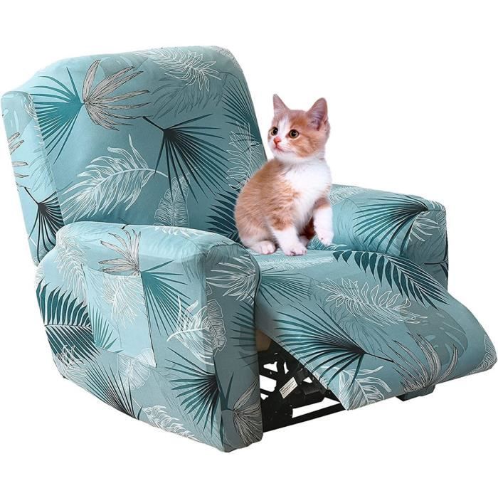 Protection Fauteuil Relax électrique Housse De Fauteuil Relax 1 Place Extensible - Tissu Doux Lavable Avec Poche Latérale, Protection Anti-Taches Et Poils D'Animaux