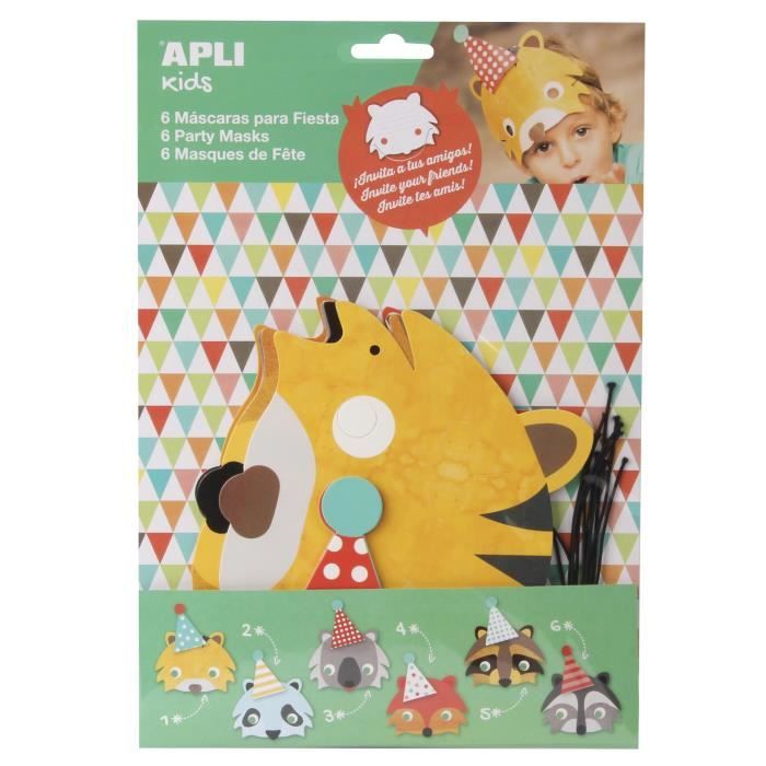 Apli Sachet 6 Masques D Anniversaire Animaux 2 En 1 Achat Vente Chapeau Perruque Cdiscount Apli Sachet 6 Masques D Anniversaire Animaux 2 En 1 Achat Vente Chapeau Perruque Cdiscount