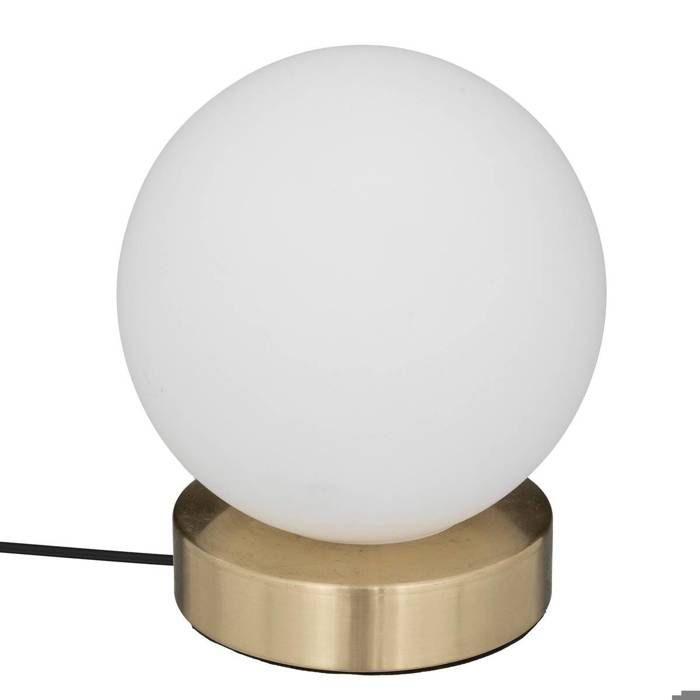 Lampe boule Dris blanc H16cm - Atmosphera Créateur dintérieur