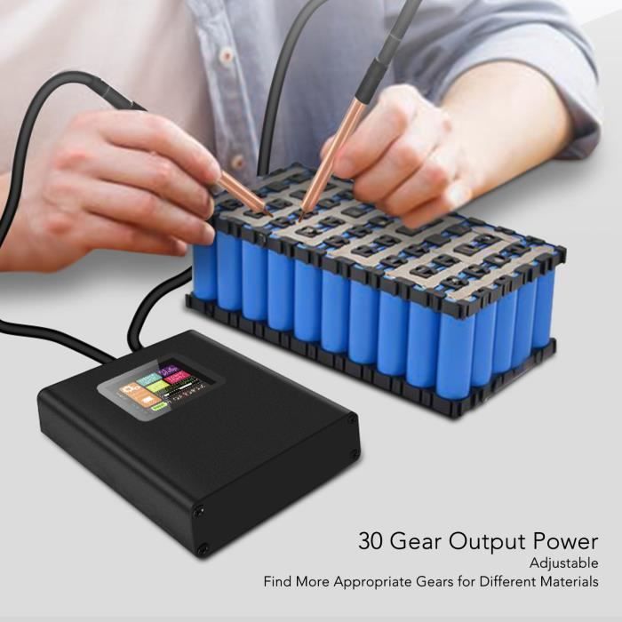 Soudeuse Par Points Portable SWM-10 1200A – Mini Machine De Soudage Batterie Avec Écran Couleur