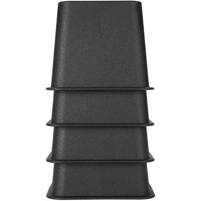 XIS 4pcs - set 3 élévateurs de meubles réglables élévateurs de chaise de lit réglable pieds larges élévateurs