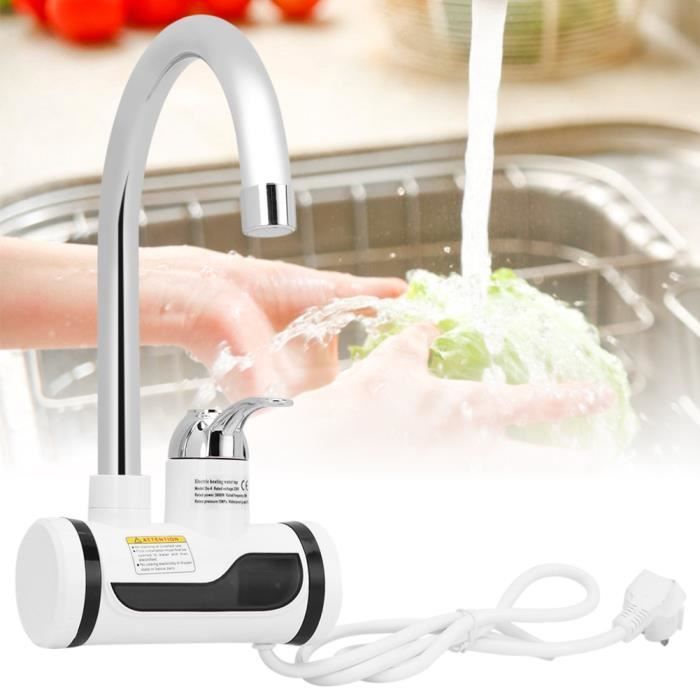 Chauffe-Eau /Électrique Pour Le Chauffage Rapide Dans La Cuisine /Économie dEau /Économie d/Énergie Robinet /Électrique Instantan/é Affichage Num/érique Chauffage Par Galvanoplastie