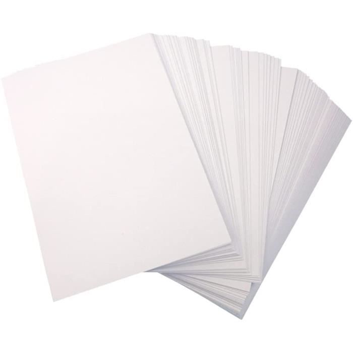 50- Packs Photo Brillant Blanc Papier 120G Haute Brillant A4 Imprimable Autocollant  Papier Photo pour La Maison Et Bussiness Im[460] - Cdiscount Informatique
