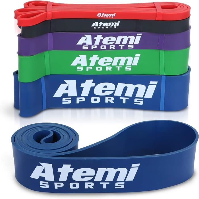 Bandes De Résistance élastiques Protone - 6 Niveaux De Résistance - Pour Tractions Assistées, Musculation, Mobilité Et étirement