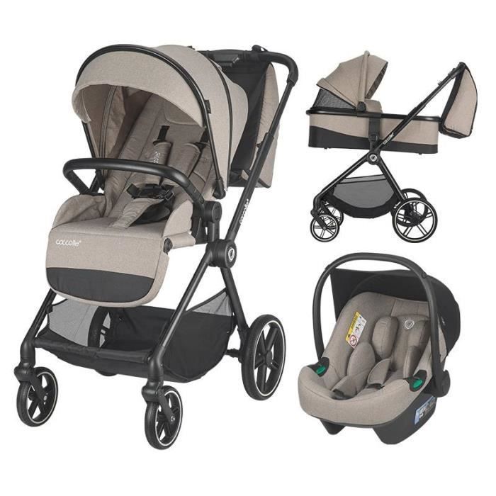 Poussette trio coccolle lissea beige