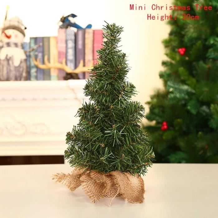 Mini arbre de Noël avec neige artificielle,givre,artisanat de Noël